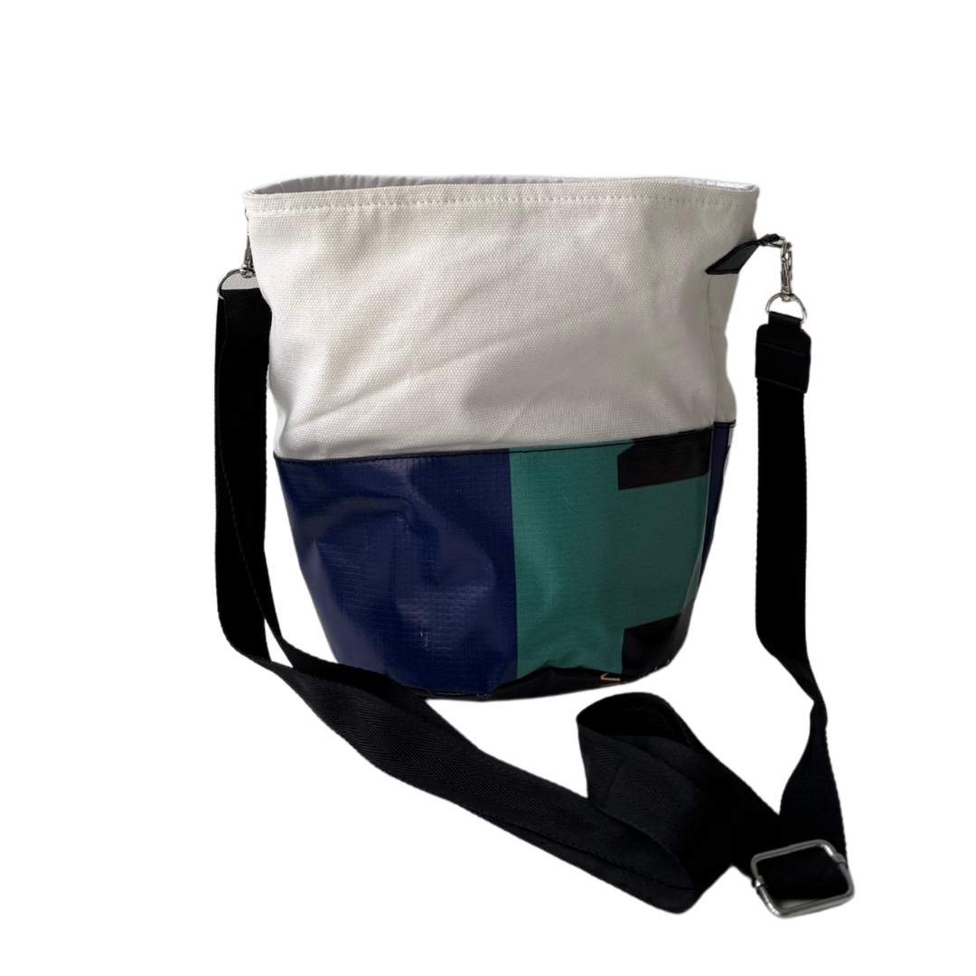 Upcycled Banner Drawstring Bag