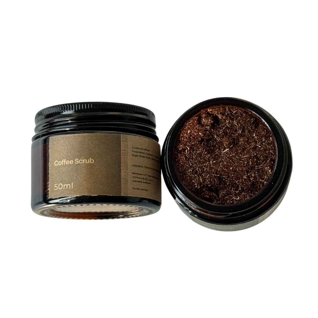 Coffee Scrub from Recycled Coffee Grounds
