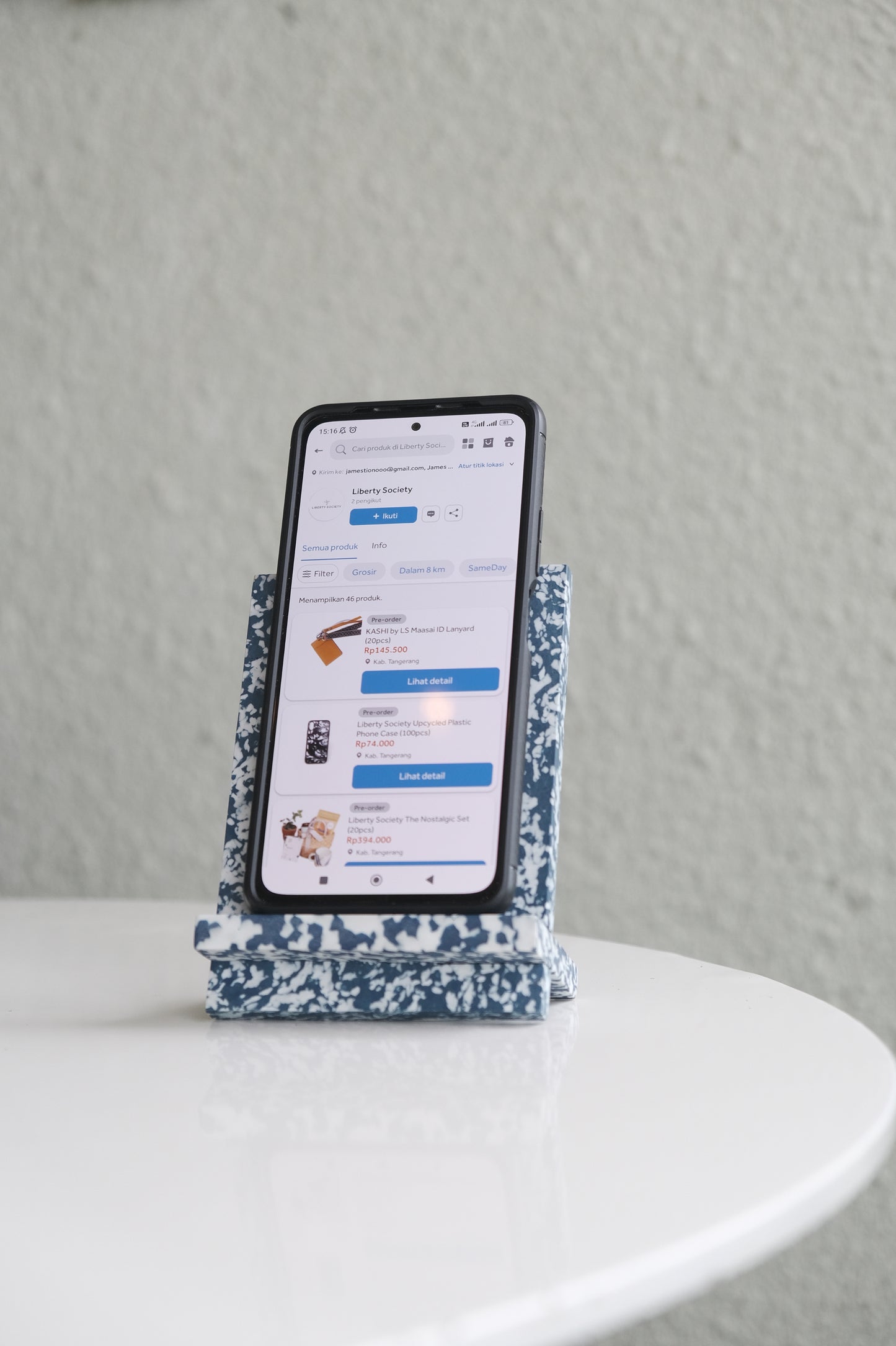 Recycled Plastic Phone Stand