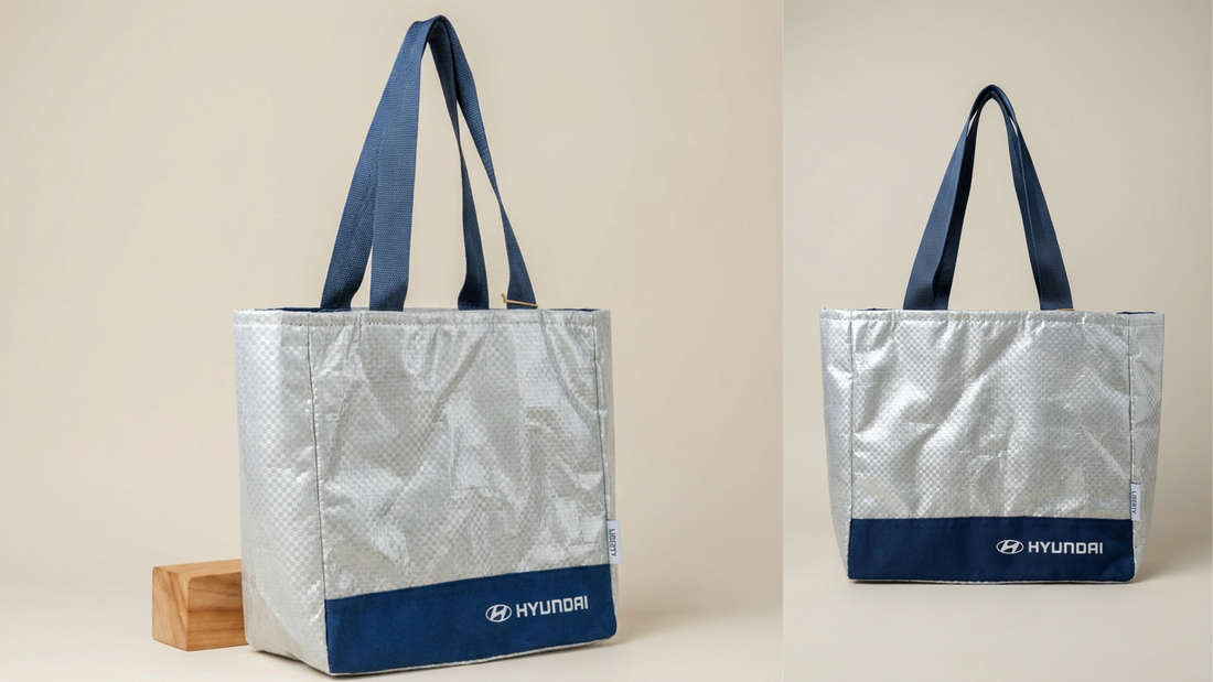 Bersama Liberty Society,Korean Green Foundation dan Hyundai Mengubah Ribuan Plastik PET Menjadi Tas