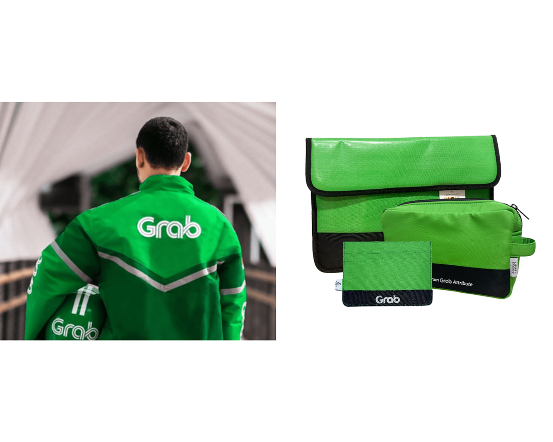 Liberty Society Daur Ulang Jaket Grab dan Limbah Banner Menjadi Merchandise