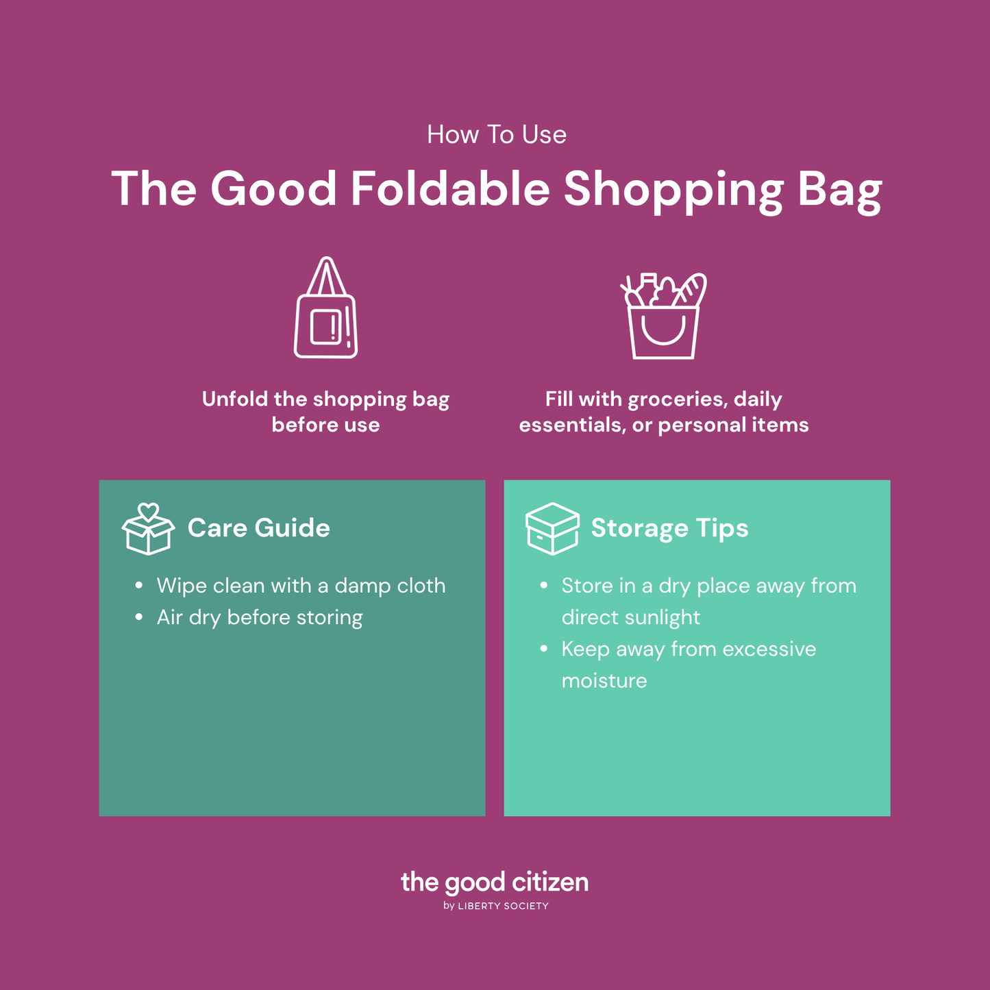 The Good Foldable Shopping Bag