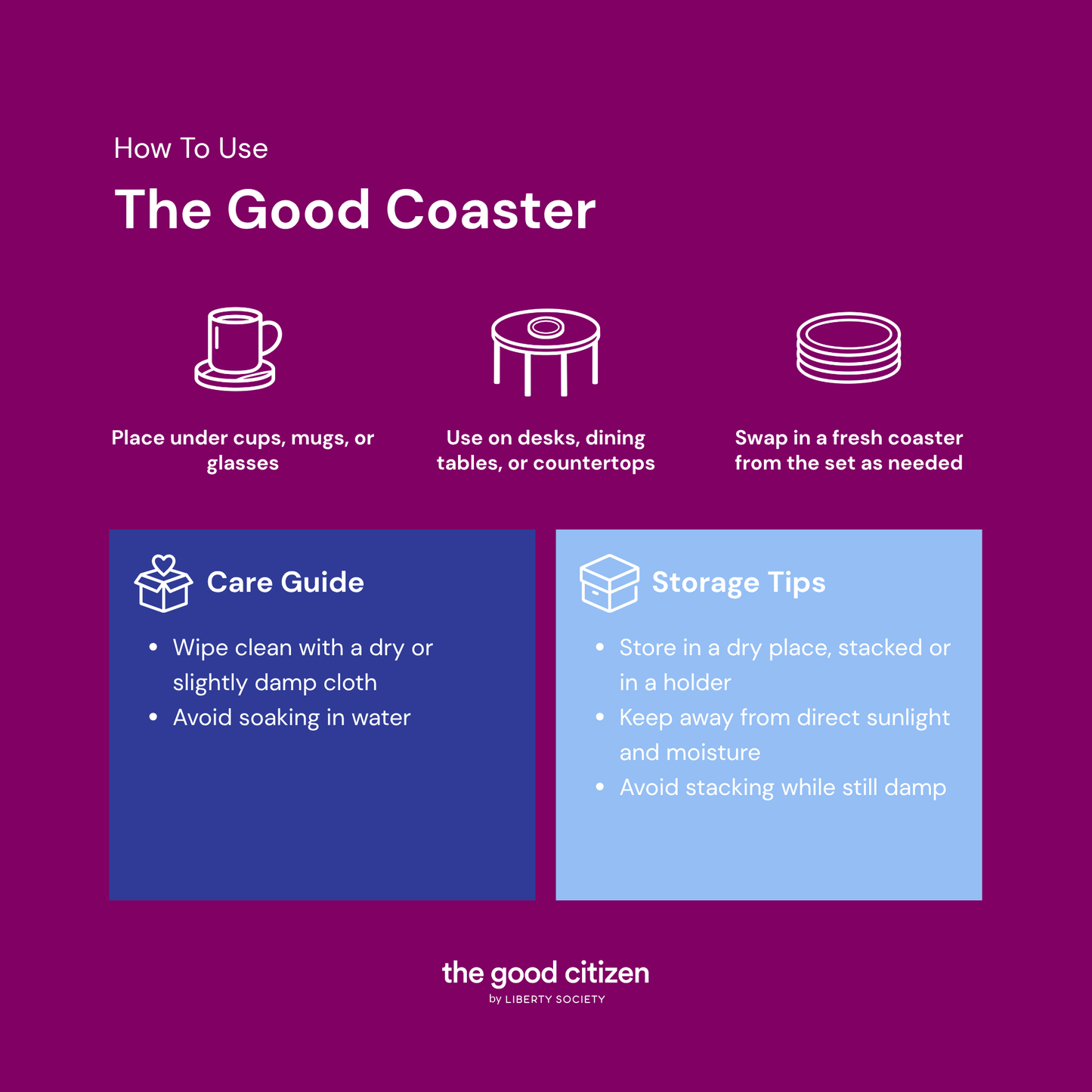 The Good Coffee Coaster