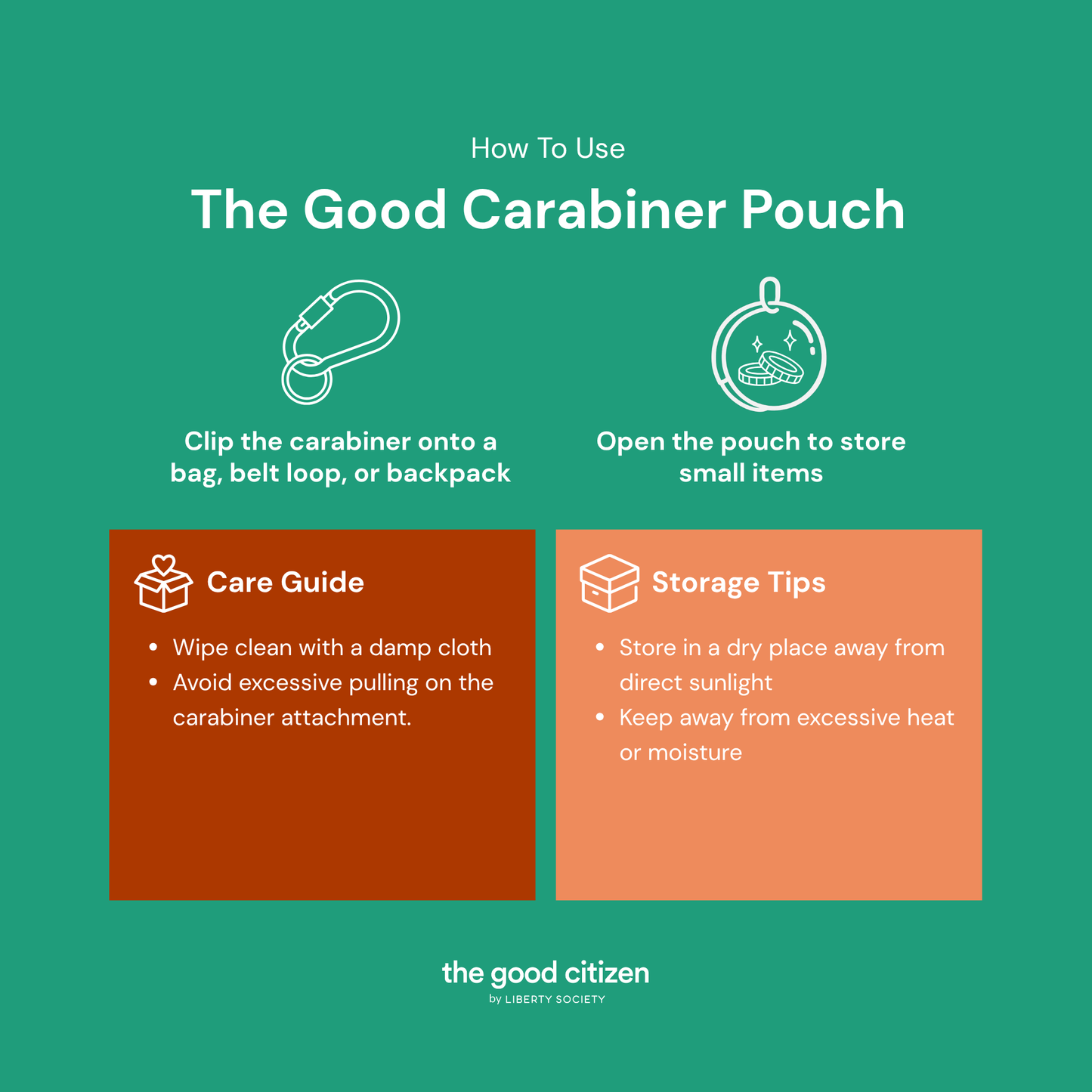 The Good Carabiner Pouch