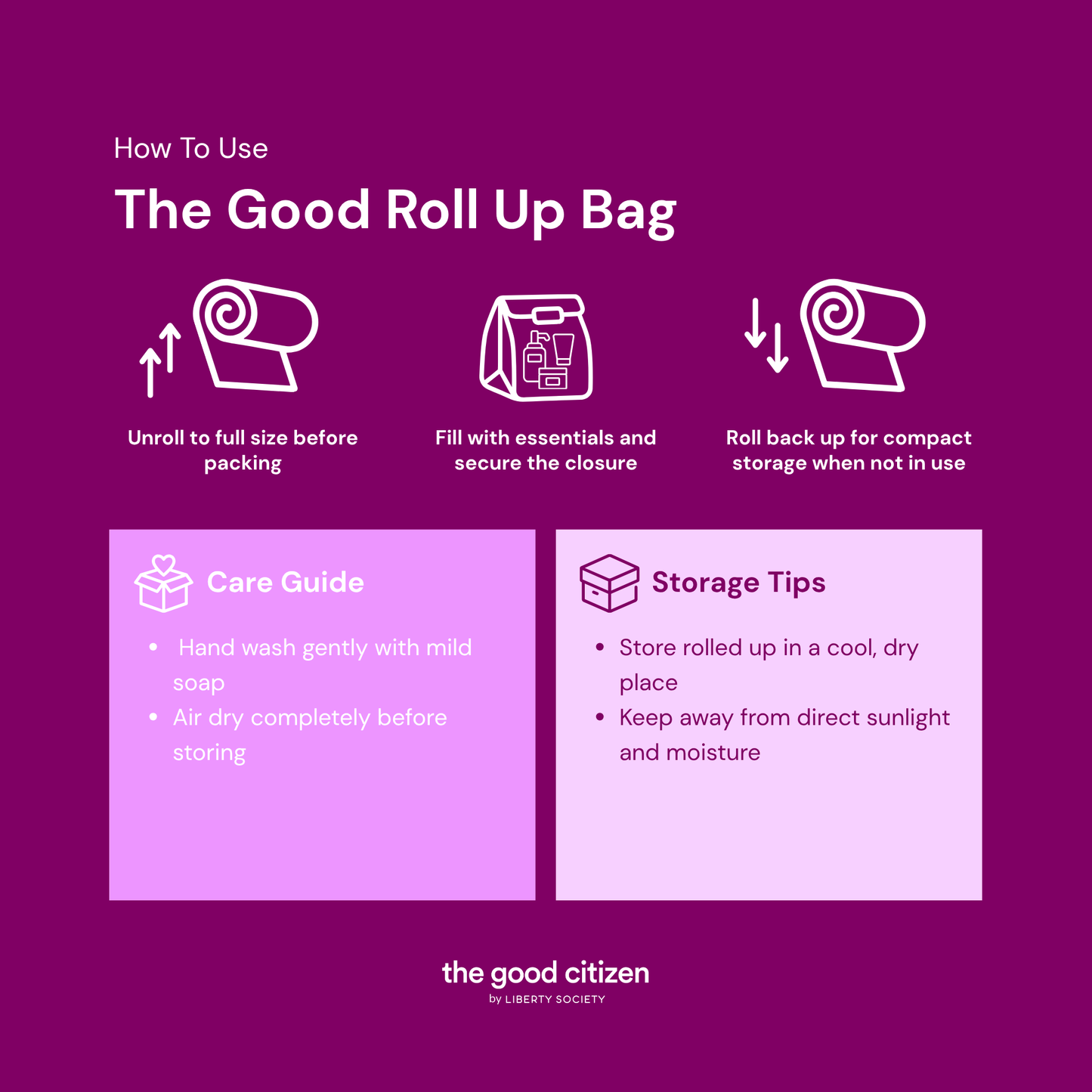 The Good Roll Up Bag