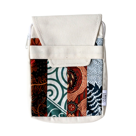 Upcycled Batik Sleeve Pouch