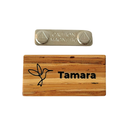 Recycled Chopstick Name Tag