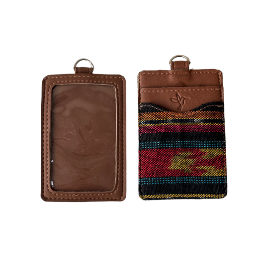 Leather Tenun Lanyard