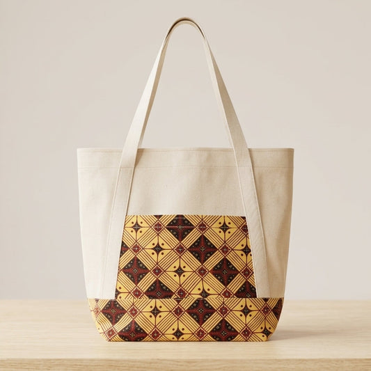 Upcycled Batik Tote Bag