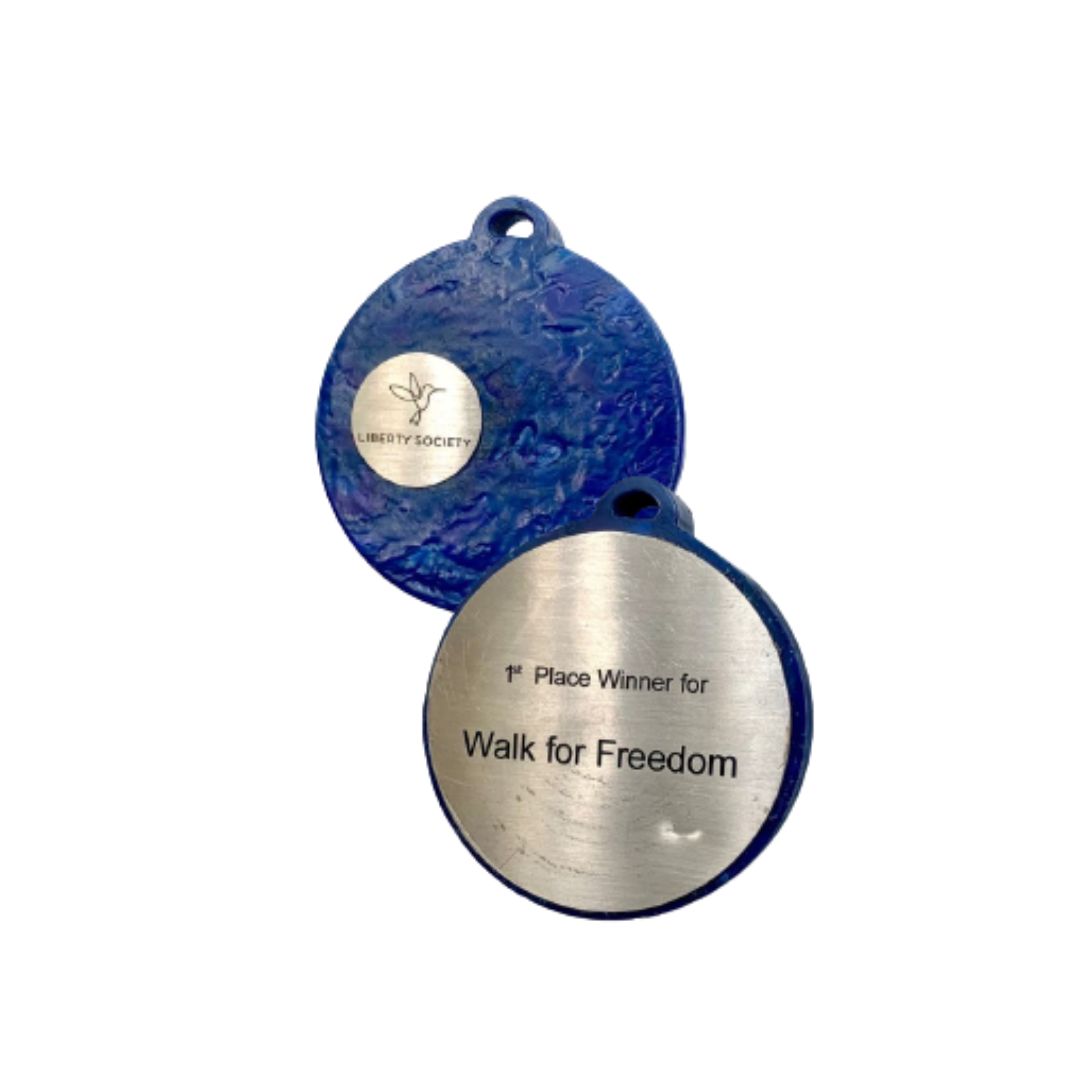Upcycled Plastic Medal