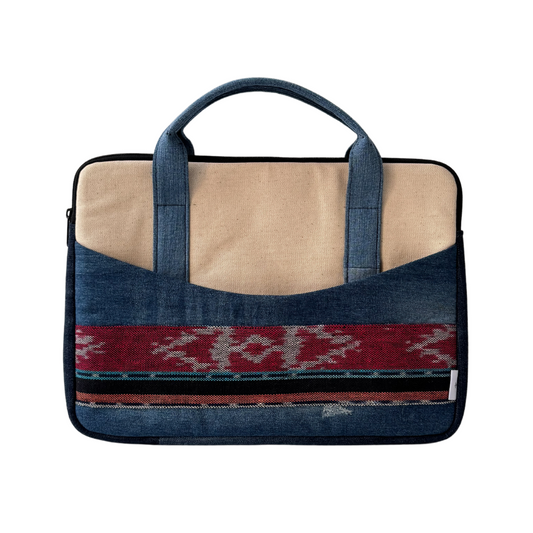 Canvas Denim Tenun Laptop Bag