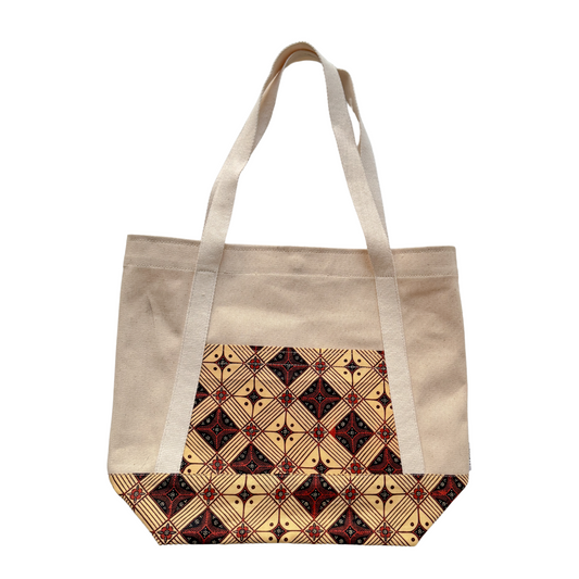 Upcycled Batik Tote Bag